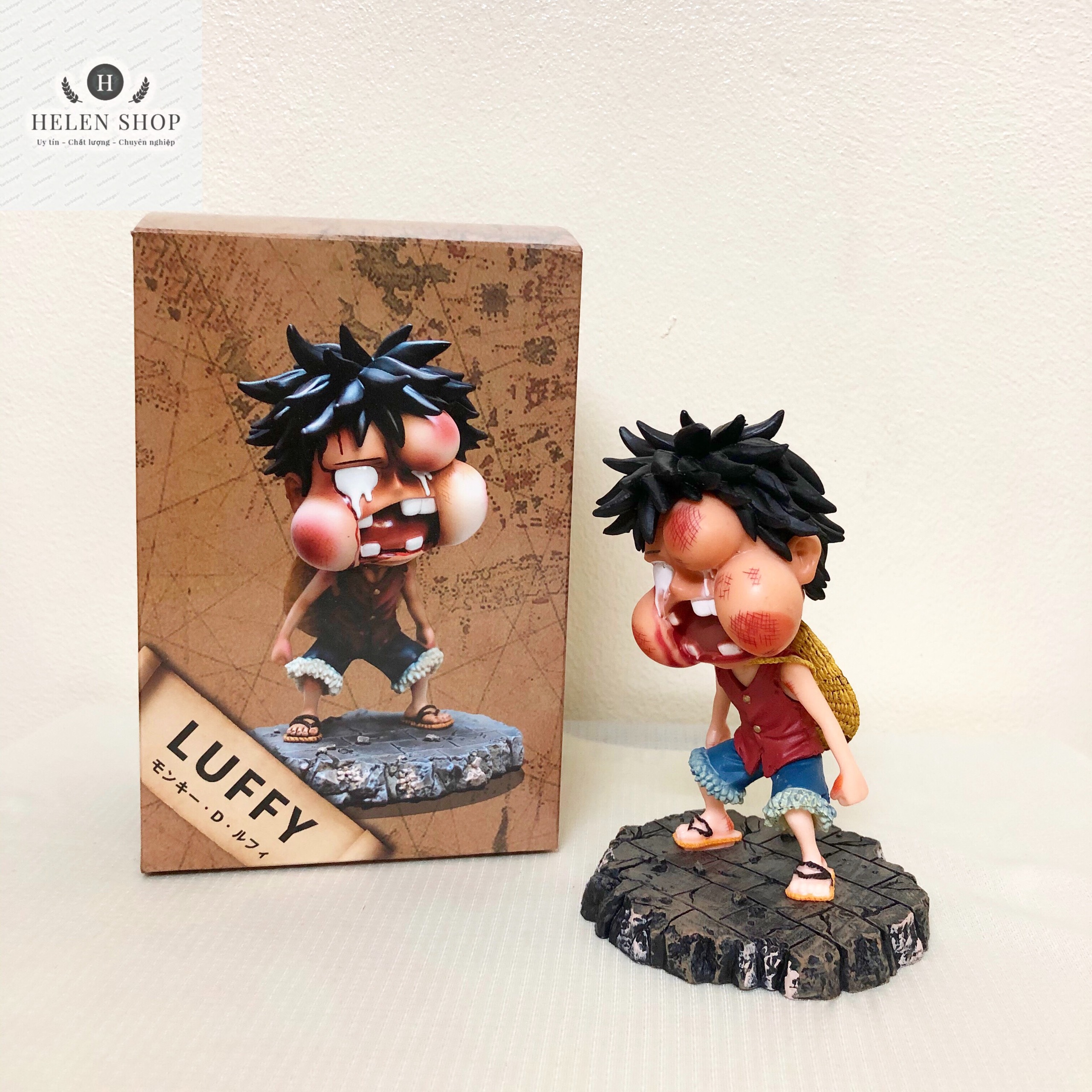 Mô hình One Piece Luffy thời thơ ấu với nhiều hình dạng khác nhau siêu cute