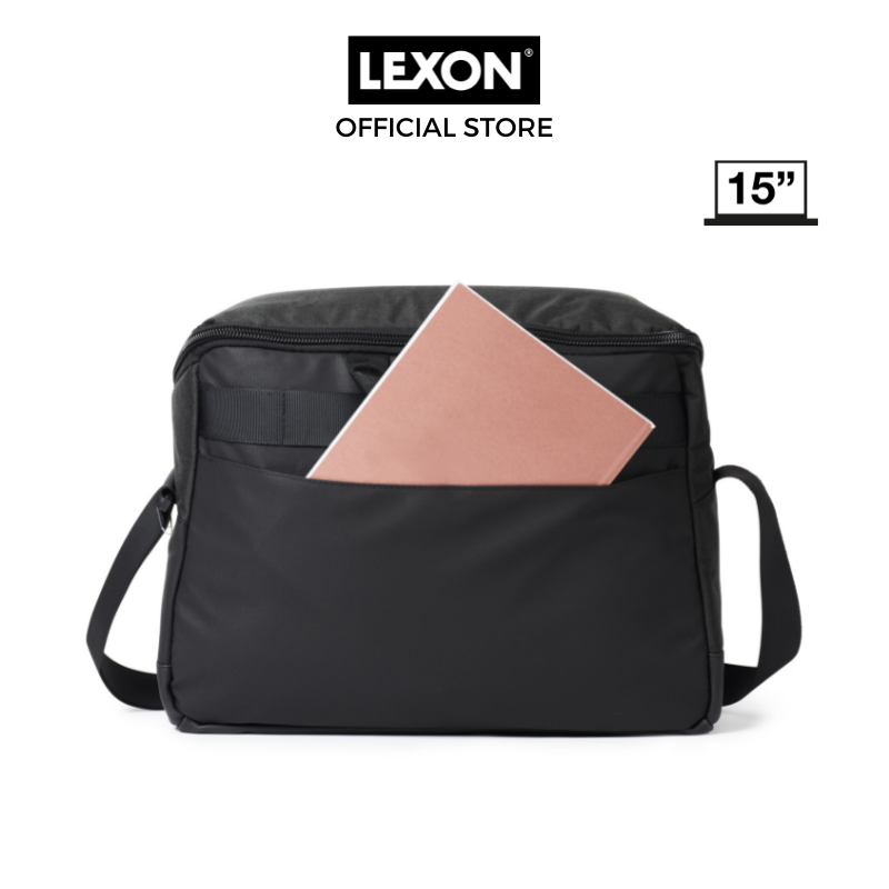 Túi du lịch đựng máy ảnh, laptop LEXON size 15inch chống sốc- TERA MESSENGER BAG - Hàng chính hãng