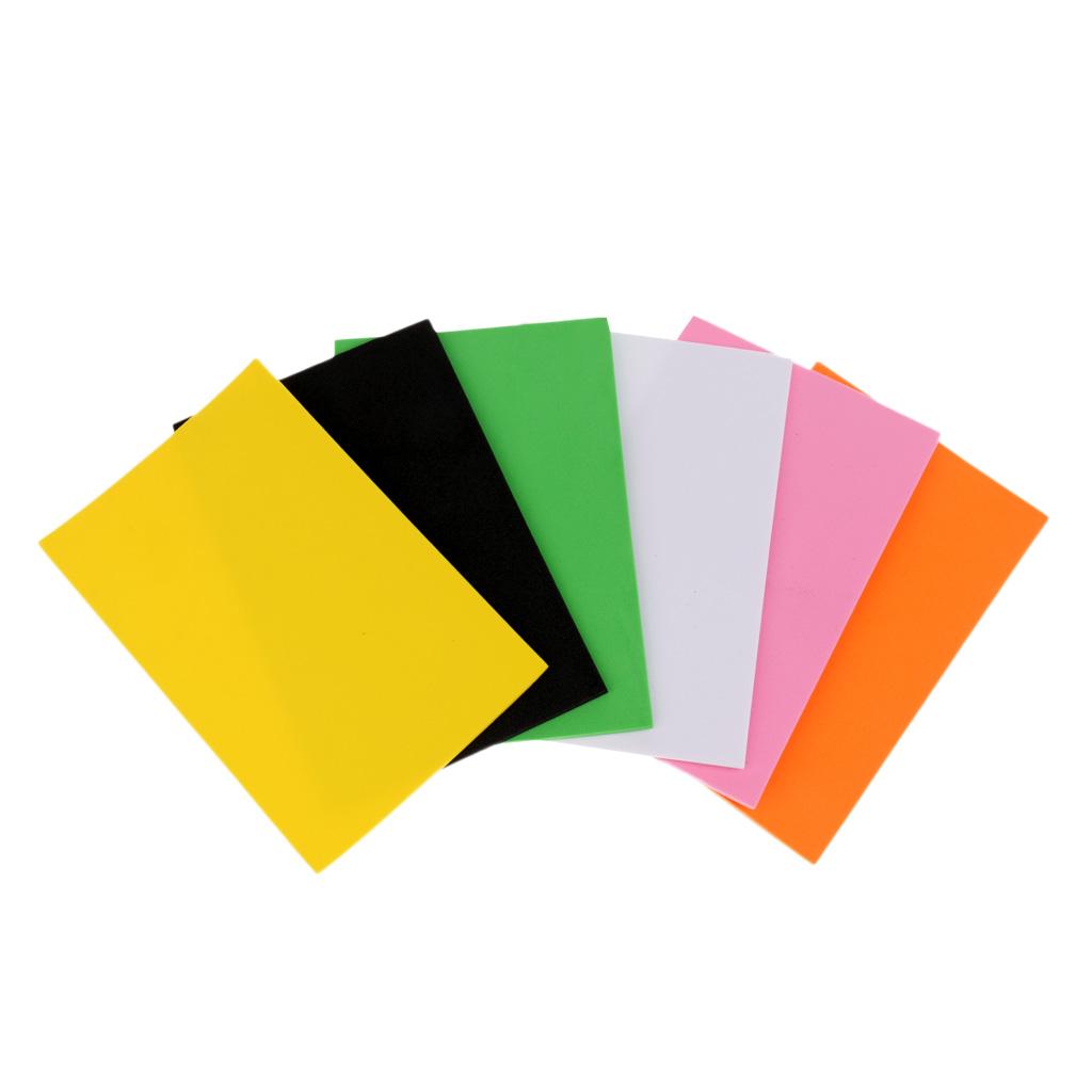 6Pcs 2mm Fly Tying EVA Foam Sheet Fly Tying Materials Crafts for Fly Fishing