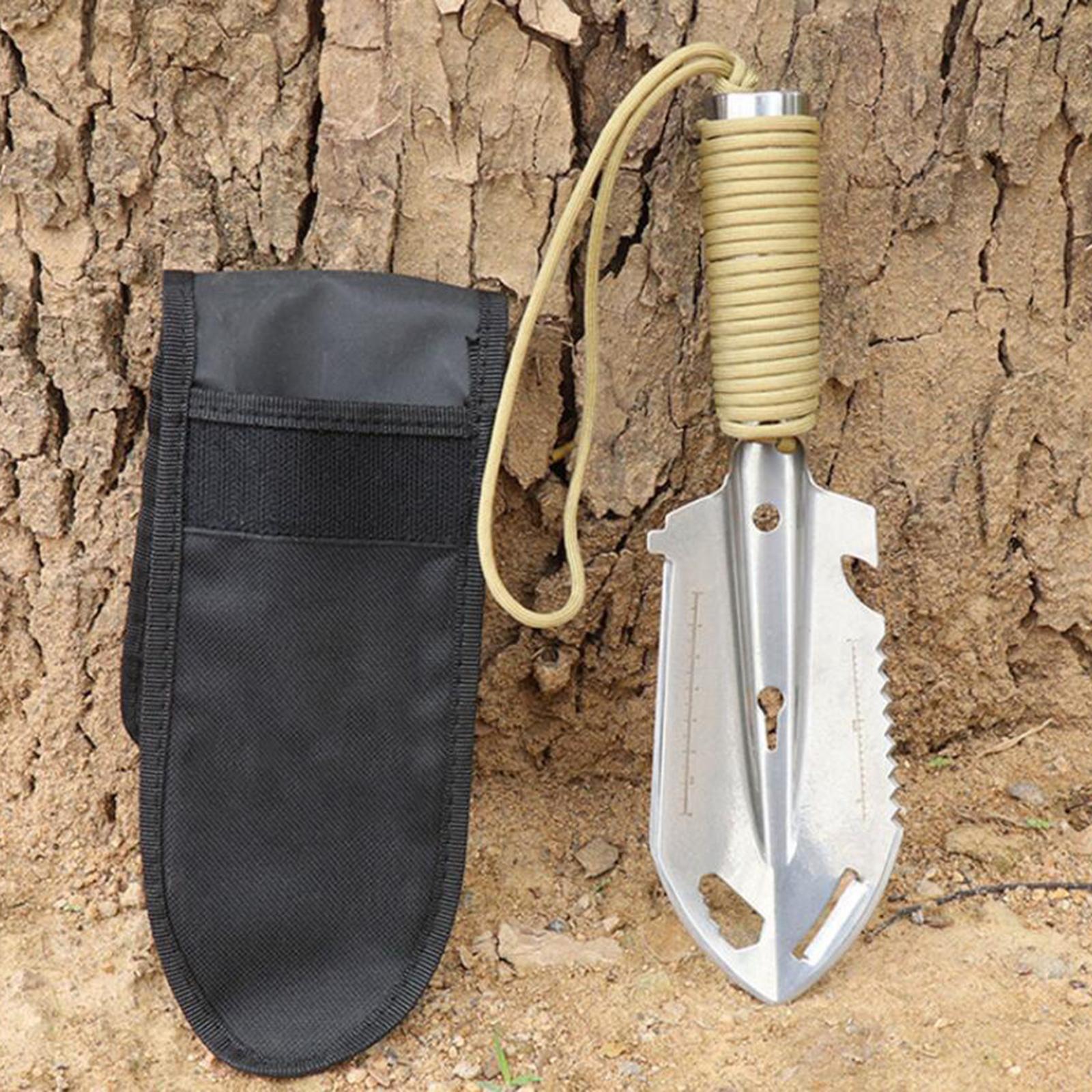 Pocket Camping Shovel Trowel Metal  Garden Detecting Spade