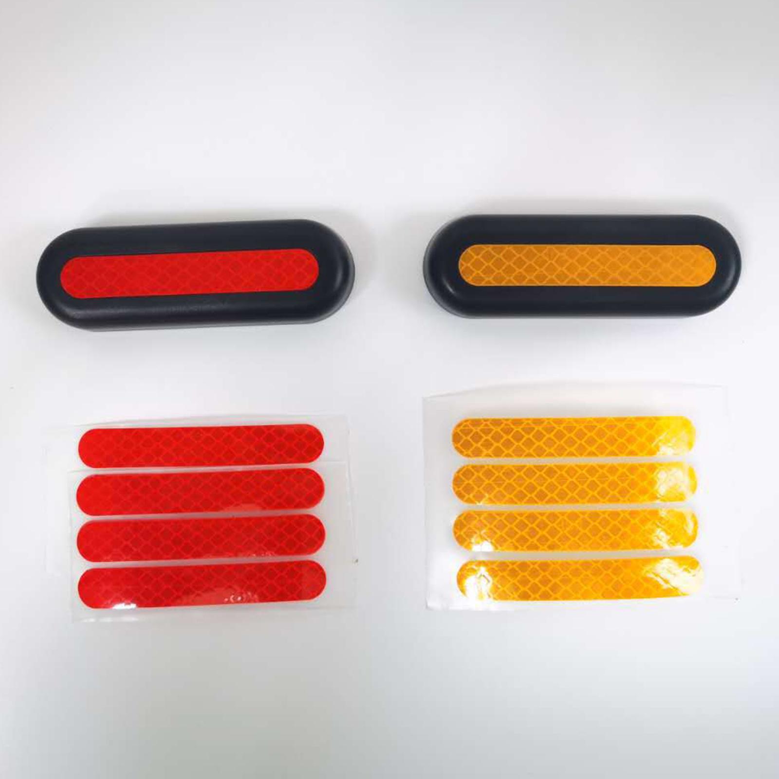 Reflective Sticker Set for Max G30 Electric Scooter Front Rear Wheel Cover Sticker Replacement