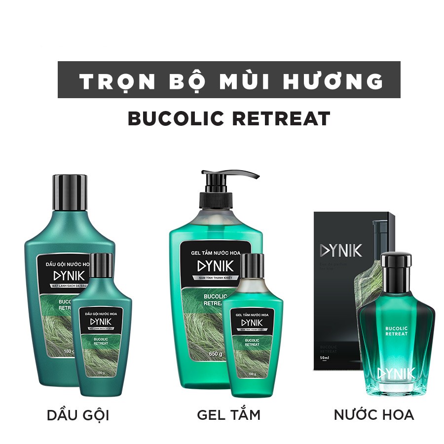 Dầu gội nam DYNIK Hương Cỏ Thanh Khiết 180g