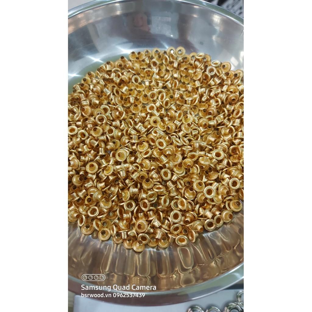 Khoen ore 3mm Khuy mắt cáo đóng bạt, bấm bạt, bấm túi giấy Bằng sắt xi Túi 1000 cái