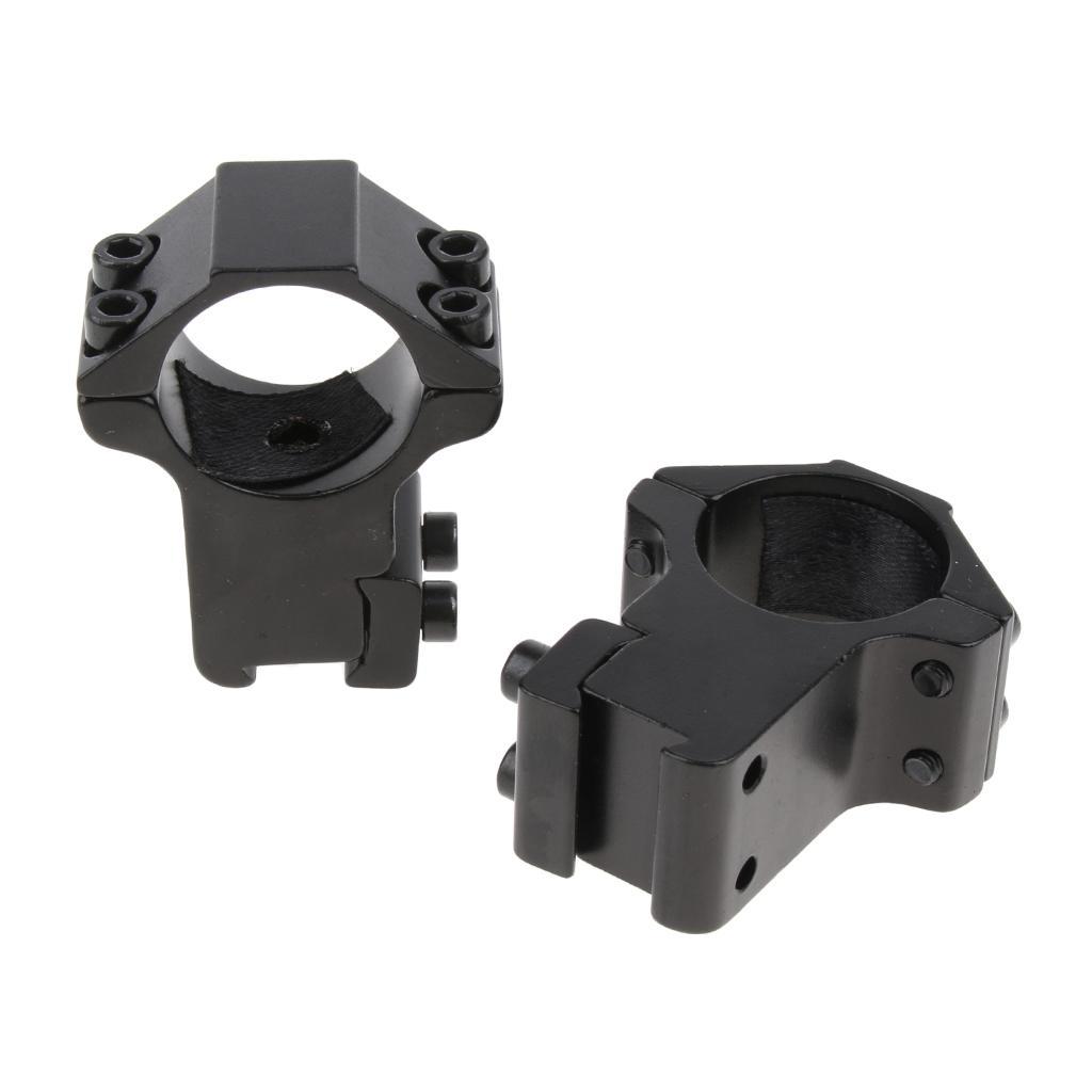 25.4mm 1" Scope Mount Rings Fits 11mm  Rail Flashlight High Profile