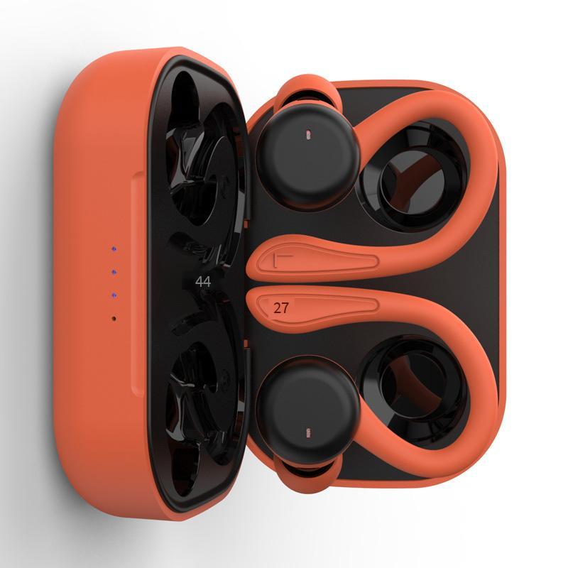 Khuyến mại tai nghe Bluetooth dung lượng lớn móc tai thể thao mới chạy chống nước tws trong tai tai nghe không dây thực sự T40