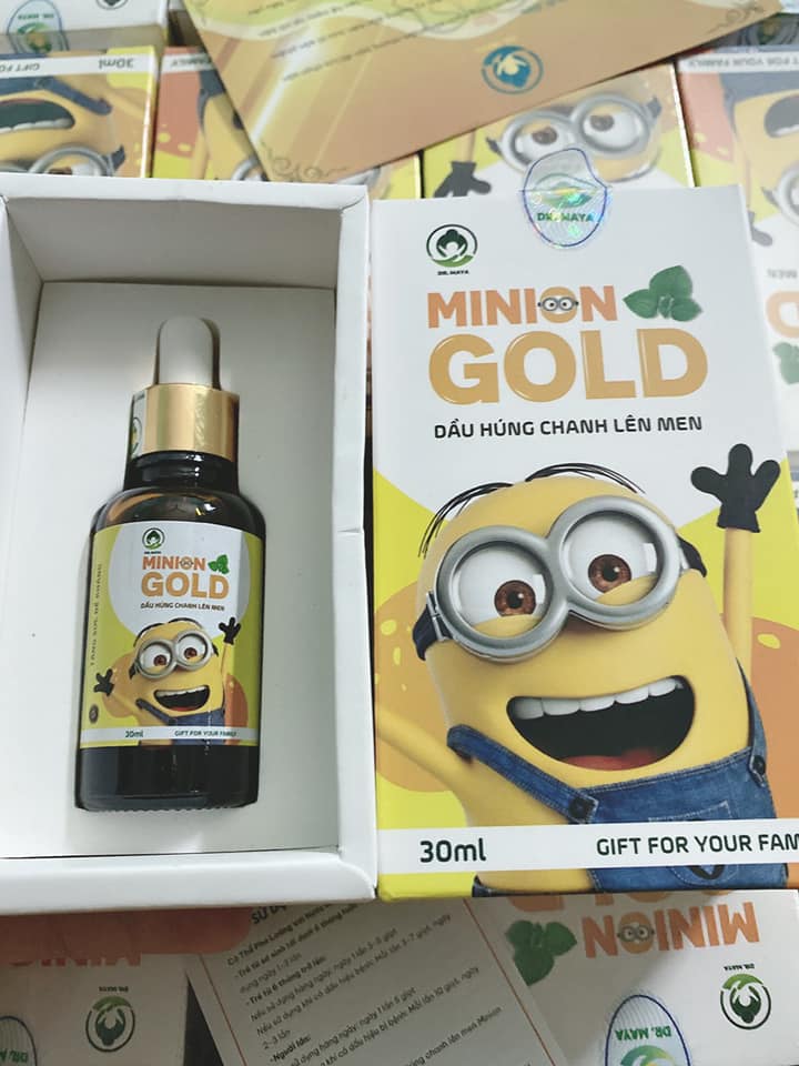 Dầu húng chanh lên men Minion gold 30ml