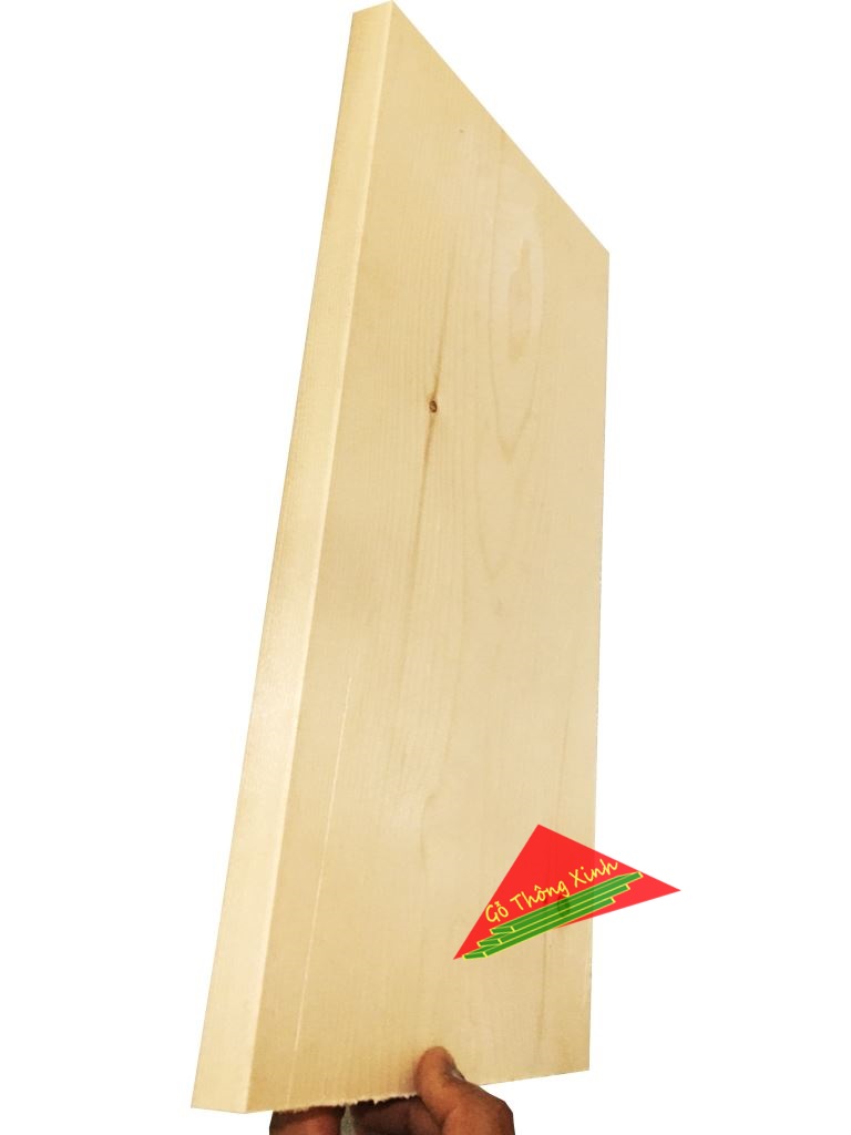 Tấm gỗ thông mặt lớn rộng 23cm, dài 50cm, dày 2cm dùng làm mặt bàn, mặt ghế, kệ ốp tường...