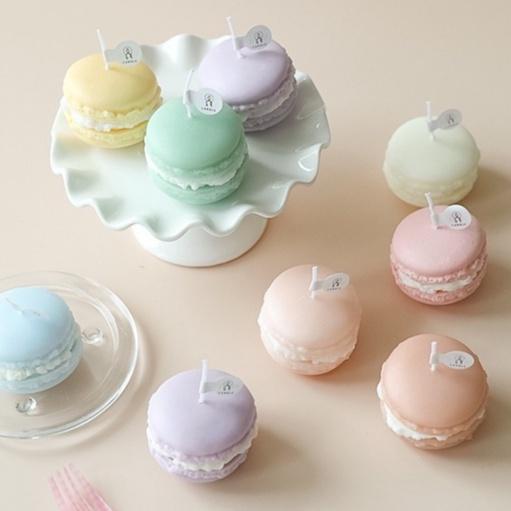 Nến Thơm Mini Siêu Xinh Hình Bánh Macaron 3x1cm