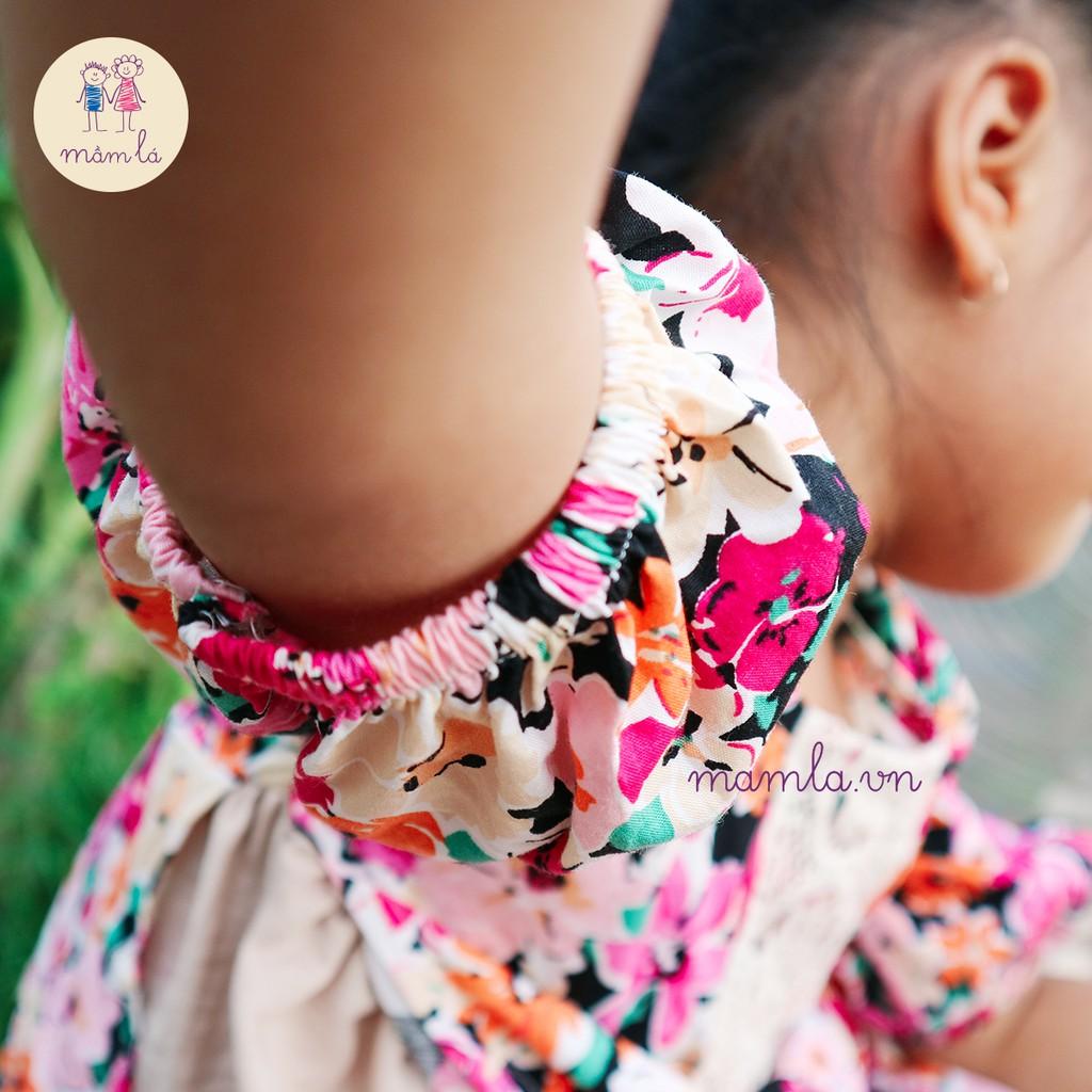 Váy đầm cách tân hoa to tím | 1Y-5Y