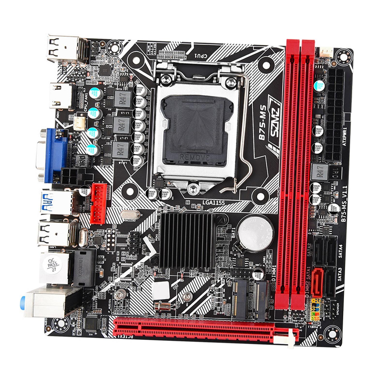 B75 Computer Motherboards Mainboard 3*SATA2.0 2*DDR3 USB3.0 SATA3.0 16GB Support  M.2 WiFi M.2 Universal Laptop Motherboard LGA 1155