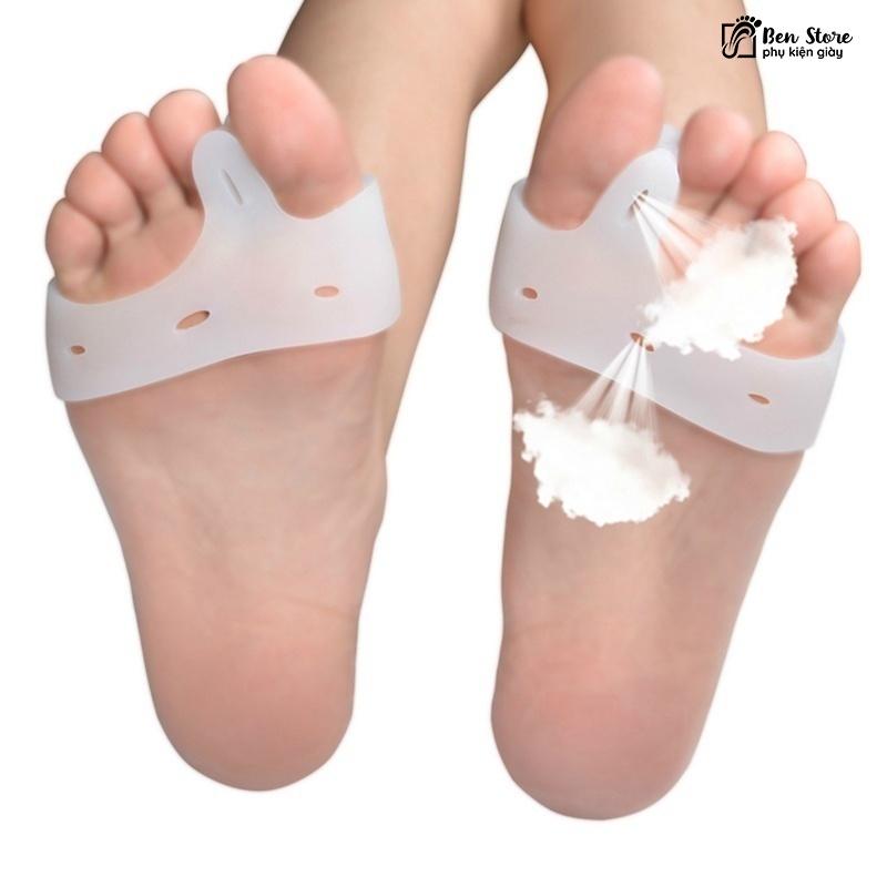 1 cặp đệm silicon chống chai và cong vẹo/biến dạng ngón chân #sil 13