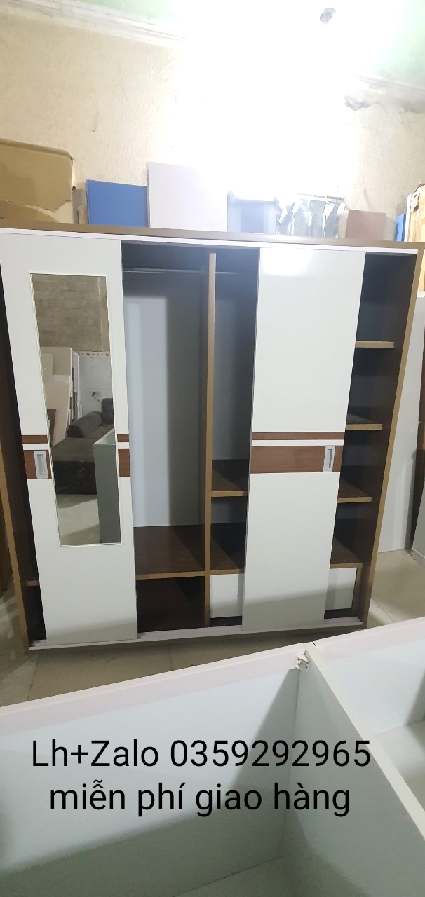 Tủ nhựa đài Loan 4 cánh cửa lùa