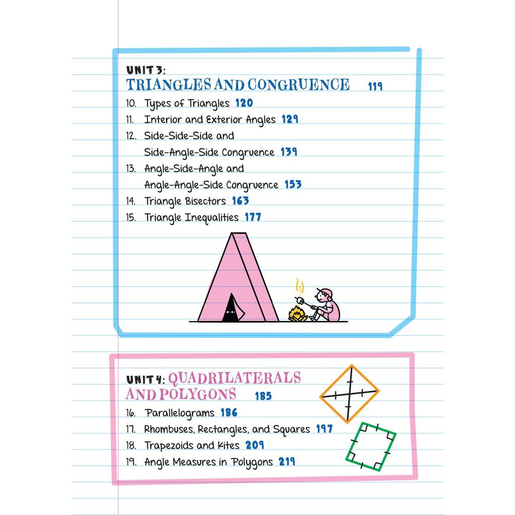 Sách Everything you need to ace geomistry and chemistry Sổ tay hình học, hóa học ( Bộ 2 cuốn, lớp 8 - lớp 12 ) )