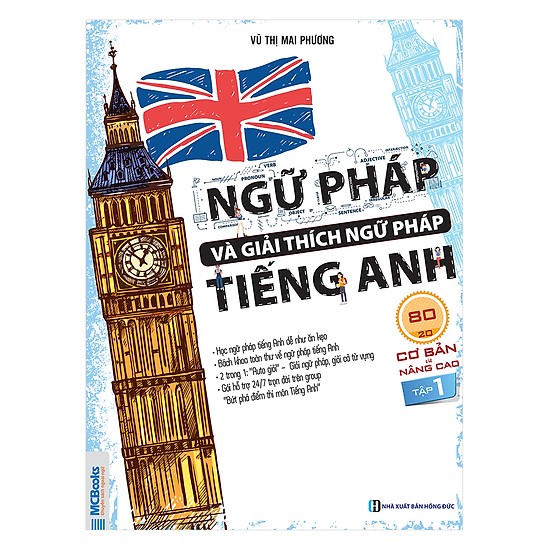 Bộ sách IELTS Mike's + Ngữ pháp và giải thích ngữ pháp tiếng Anh cơ bản và nâng cao 80/20 (Luyện thi Ielts toàn diện)