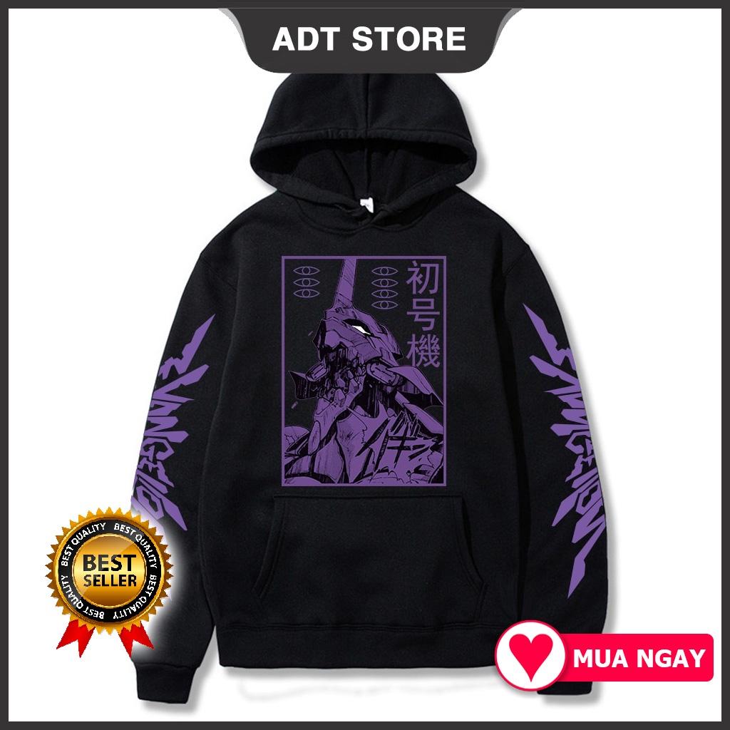 Sale 50% Áo hoodie in hình anime Neon Genesis Evangelion phong cách đường phố cá tính độc đẹp siêu HOT