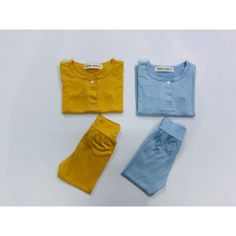 Bộ dài tay thun lạnh cúc ngực cho bé - 1038