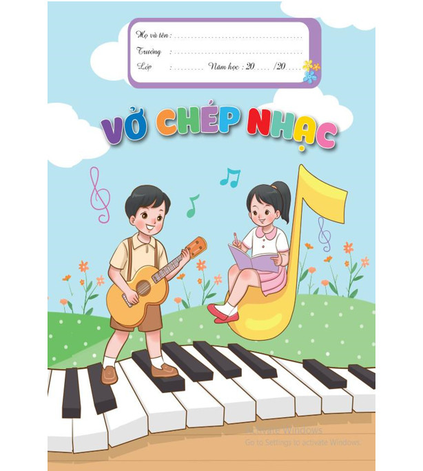 Sách - Combo 10 cuốn Vở chép nhạc - ndbooks