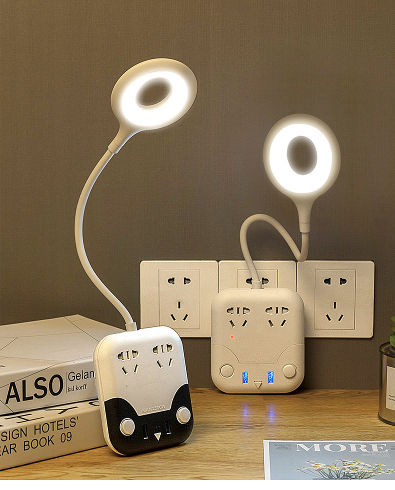 Ổ Cắm Đa Năng Có Cổng USB Tích Hợp Đèn Led Diều Chỉnh Độ Sáng