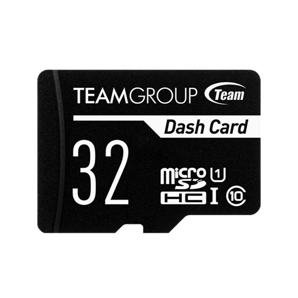 Thẻ nhớ 32gb Dash Card chuyên dụng cho Camera up to 80MB/s microSDHC Team class 10 U1 (Đen) - Hàng Chính Hãng