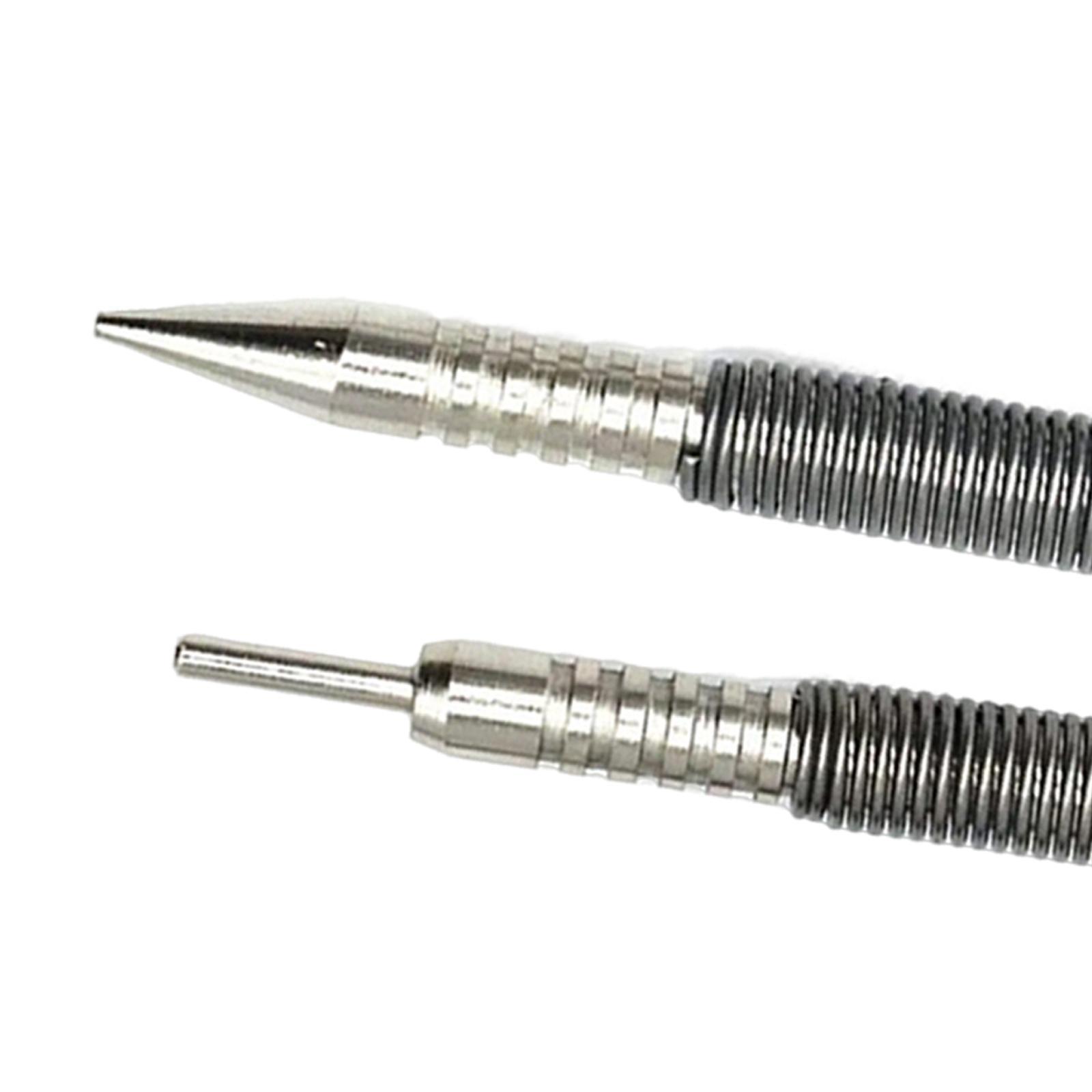 2Pcs Nail Set and Hinge Pin Tool Rustproof Spring Pin Punch Durable Carbon Steel