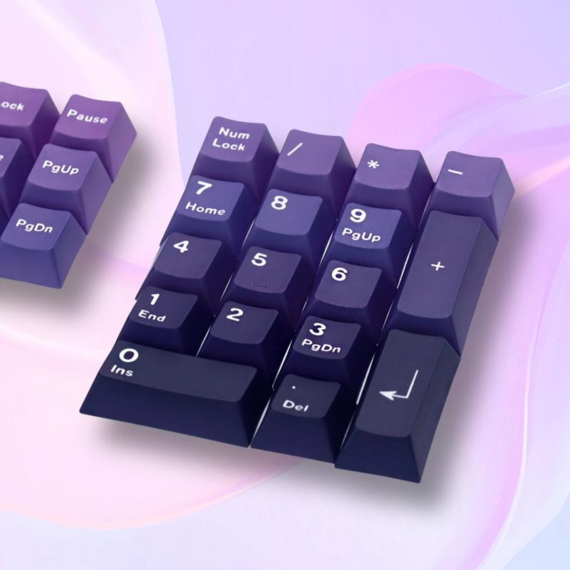 132 Phím Keycaps PBT Anh Đào Hồ Sơ Tím Đôi Bắn Bộ Cơ Game Thủ Bàn Phím Cho GK61 Anne Pro 2 Gateron Công Tắc
