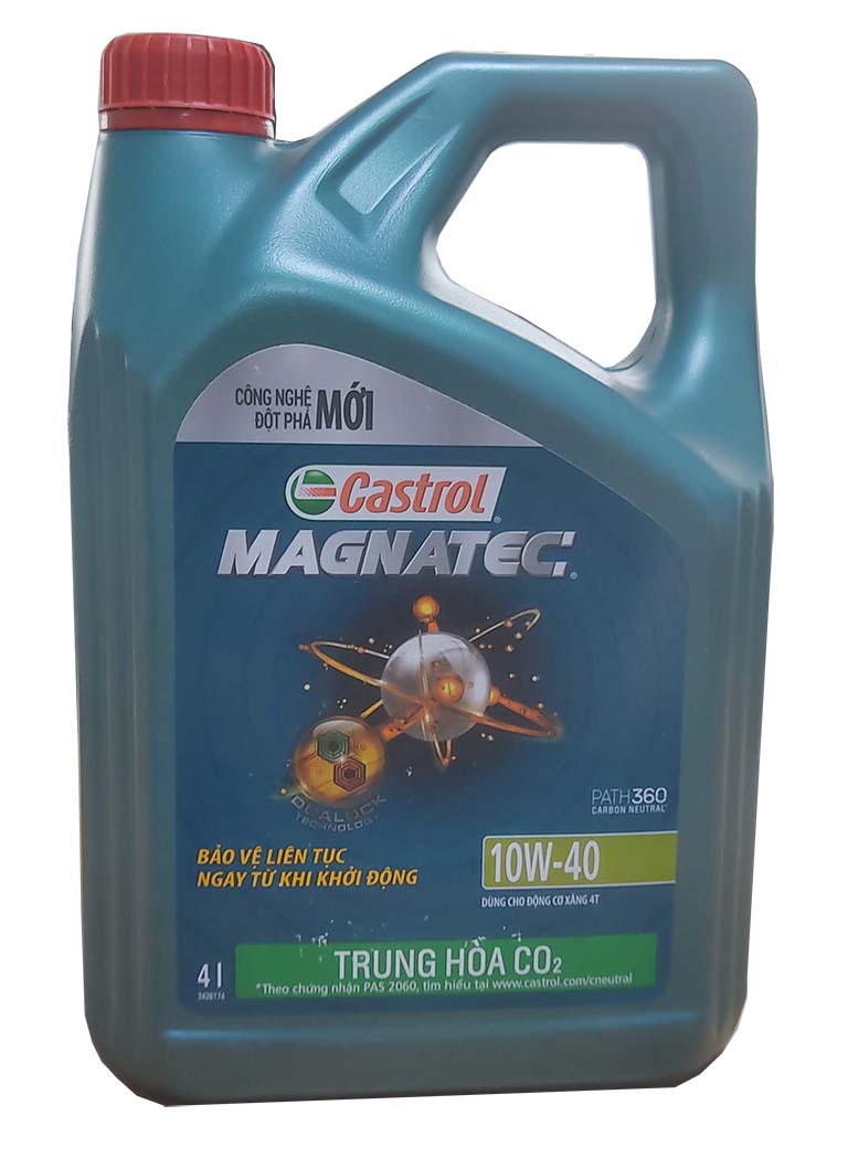 Dầu nhớt cho động cơ ô tô Castrol Magnatec 10W-40 (Can 4 lít)