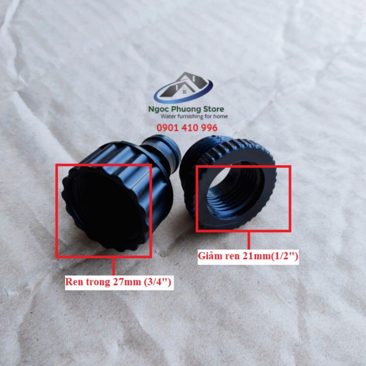 Cút nối nhanh dương W3084 AQUAMATE ĐÀI LOAN, đầu còn lại nối vòi nước ren ngoài 21mm hoặc 27mm