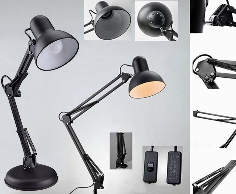 Đèn Để Bàn Kiểu Dáng Pixar Dpx03 Kèm Bóng Led Và Chân Kẹp Bàn Đa Năng - Hàng Loại 1