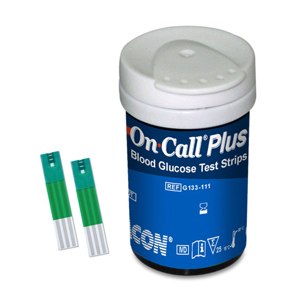 Hộp 25 Que Thử Đường Huyết On Call Plus Dùng Cho Máy On Call Plus & On Call EZ II