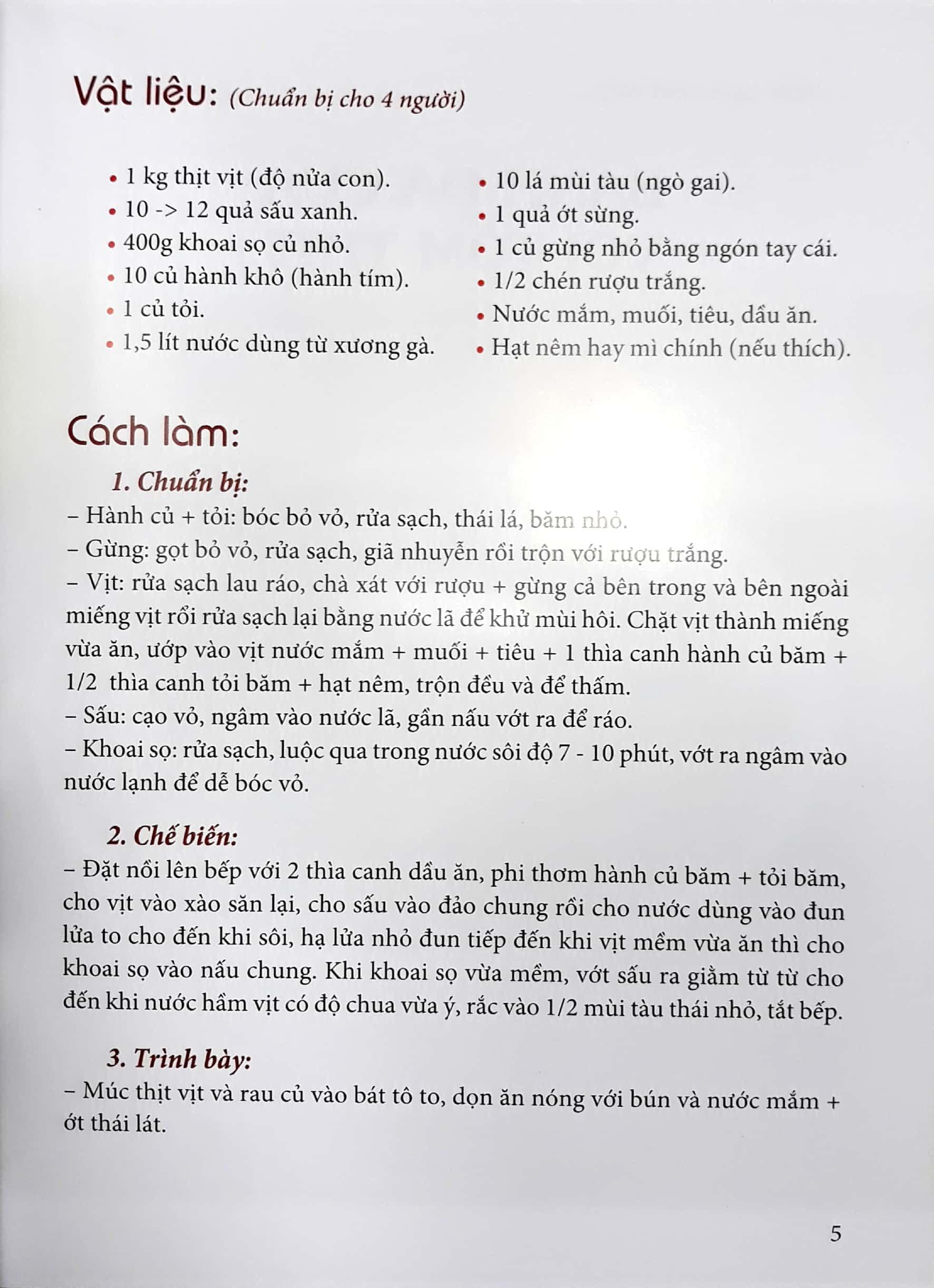 Sách Món Ngon Miền Bắc