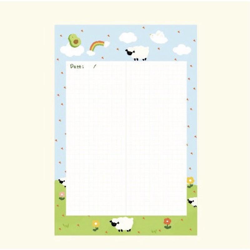 Tập giấy take note size A5 mỗi tập 50 tờ giấy dùng để ghi chép hoặc refill sổ binder DIY