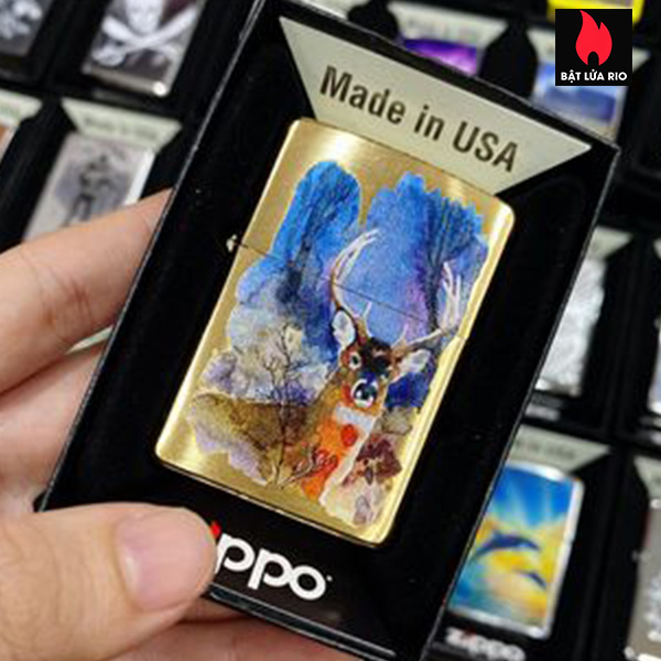 Bật Lửa Zippo 204B Deer Design