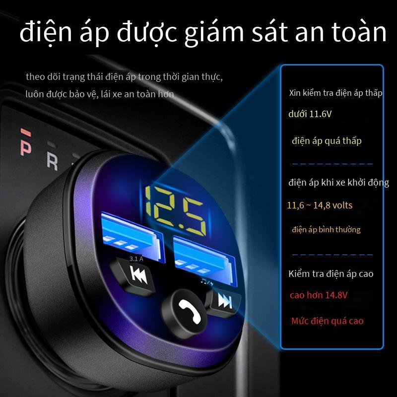 Thuận lợi nhất sạc xe hơi xe hơi mp3 bluetooth máy phát fm qc sạc xe hơi bluetooth sạc xe hơi đa chức năng