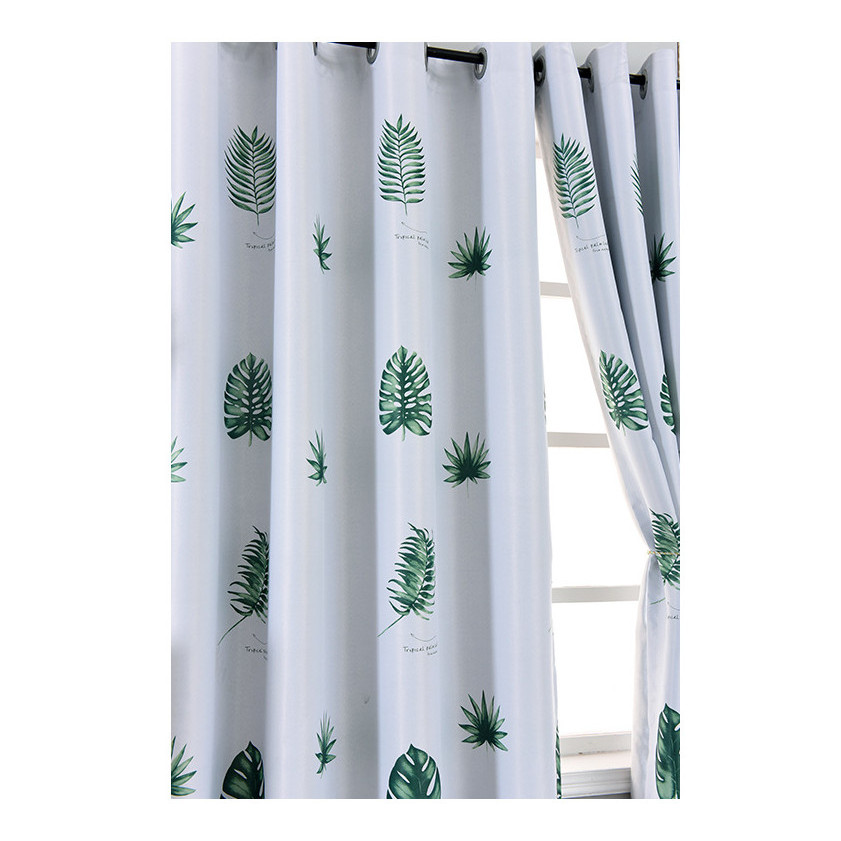 RÈM CỬA CHIẾC LÁ XANH SIZE 3M NGANG X 2M CAO