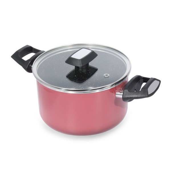 Nồi Easy Seoulcook 18 cm đáy từ chống dính vân đá cao cấp Hàn Quốc, dùng được tất cả các loại bếp / Induction