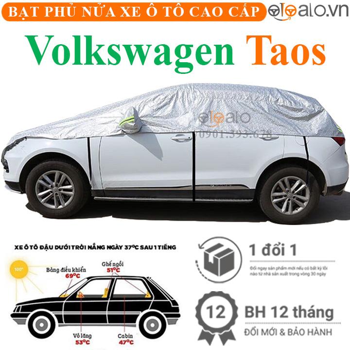 Bạt trùm phủ nửa nóc xe Volkswagen Taos cải dù 3 lớp cao cấp BPNX - OTOALO