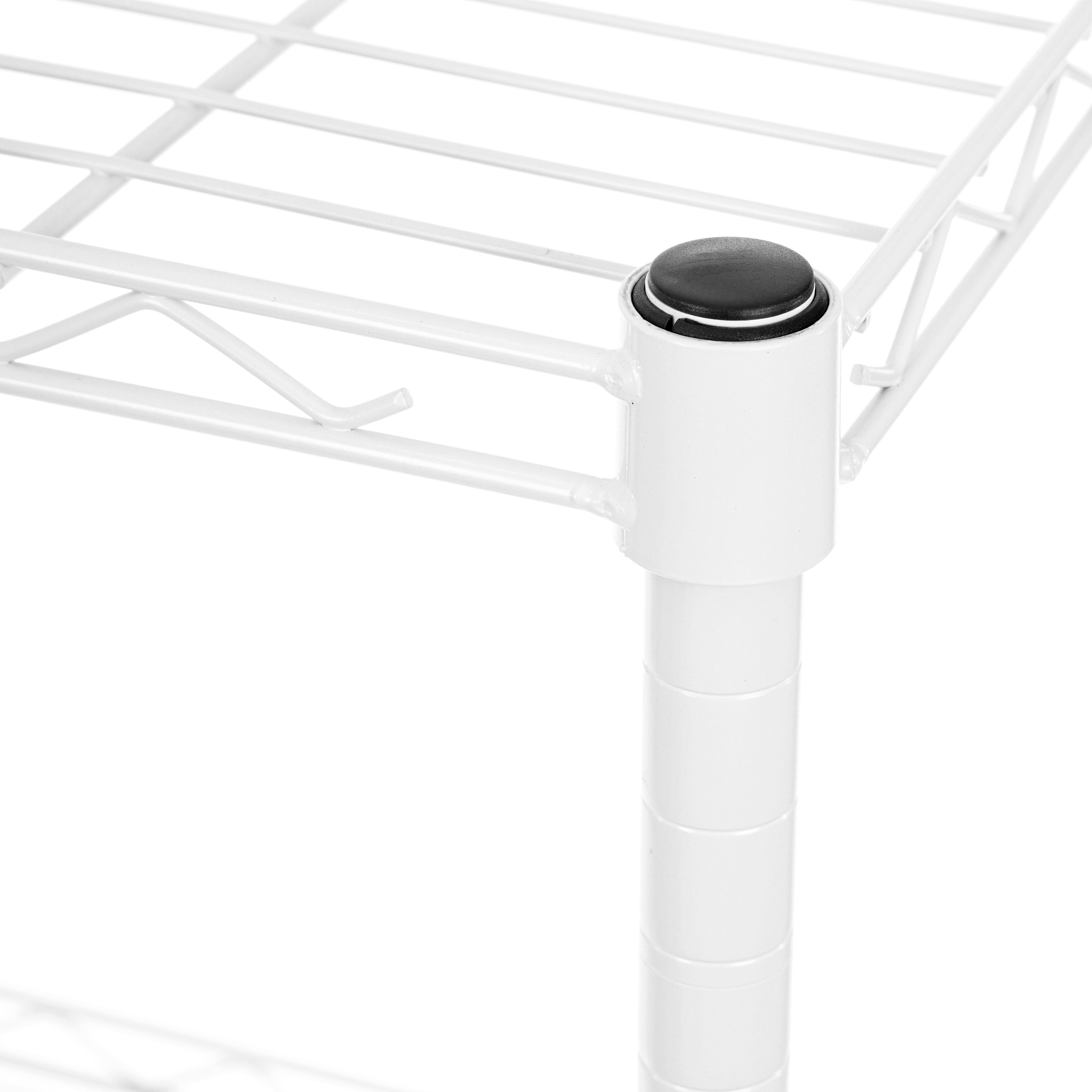 Kệ sắt đa năng để đồ 4 tầng tùy chỉnh mặt lưới, lắp ráp dễ dàng