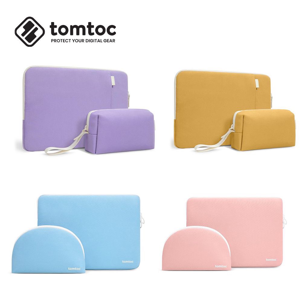 Túi Chống Sốc Tomtoc Organized Corner Armor + Pouch Macbook 13inch - Hàng Chính Hãng