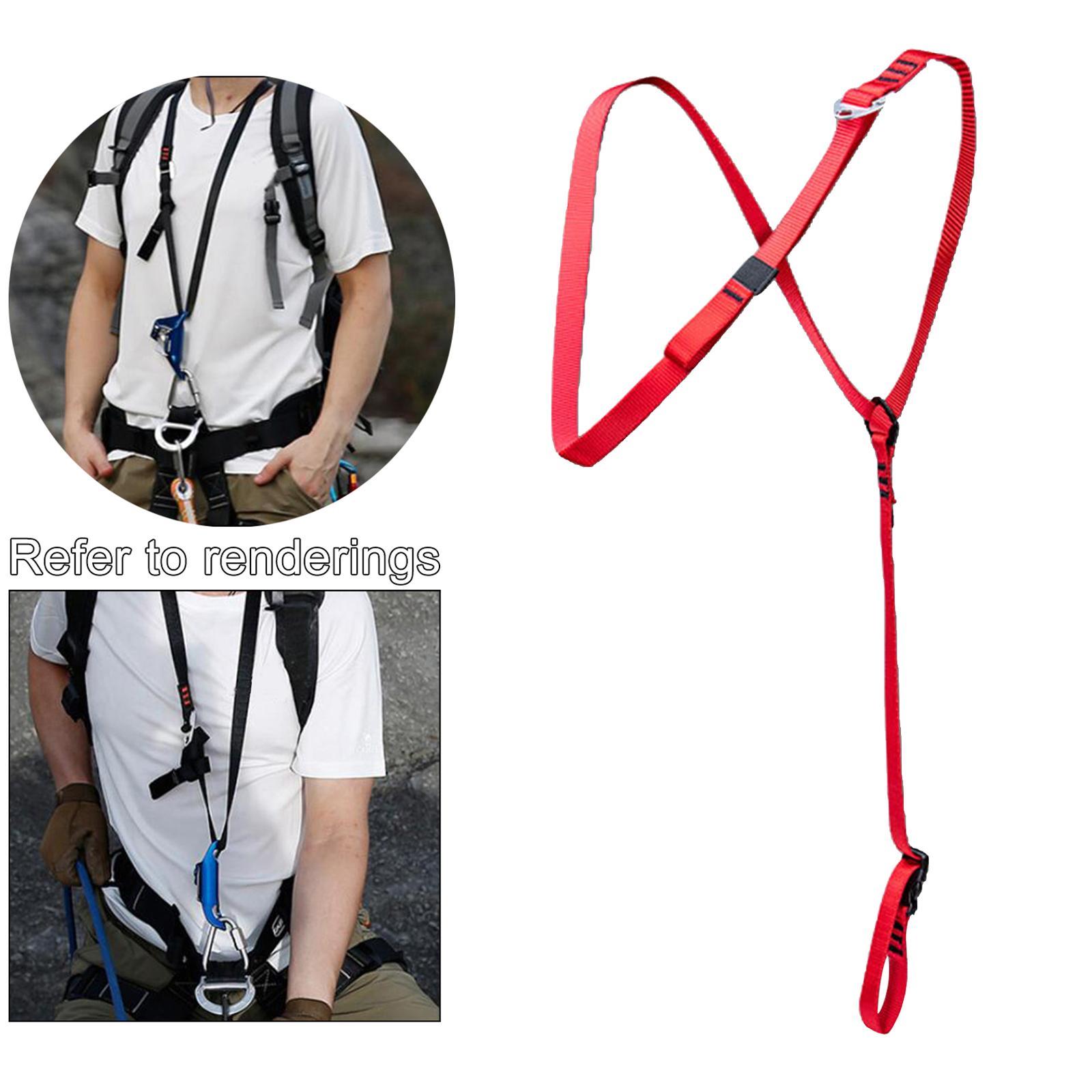 Climbing Chest Ascender Caving Survival Shoulder Strap Aider