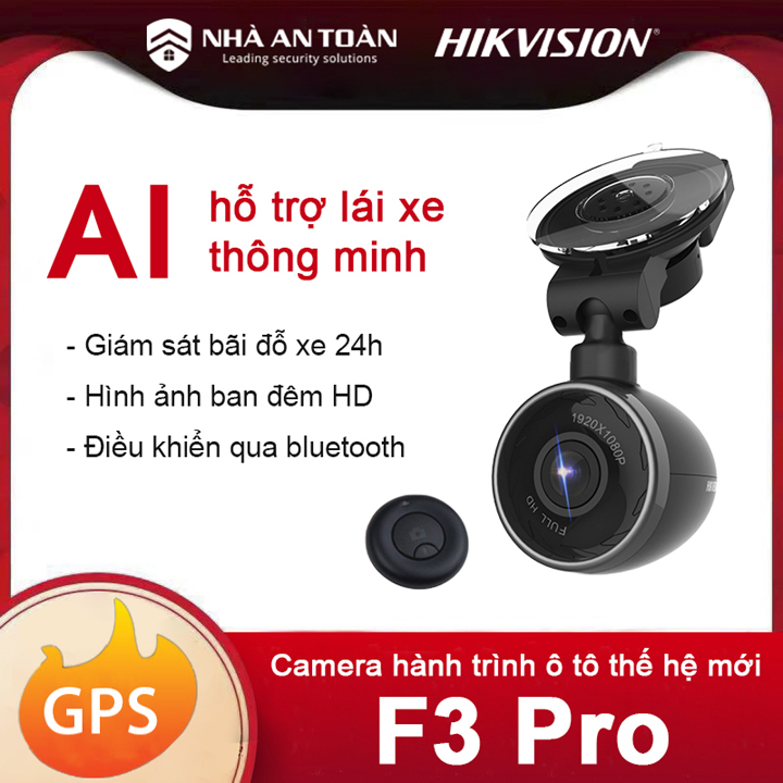 Camera hành trình ô tô Hikvision F3 Pro hàng chính hãng Nhà An Toàn