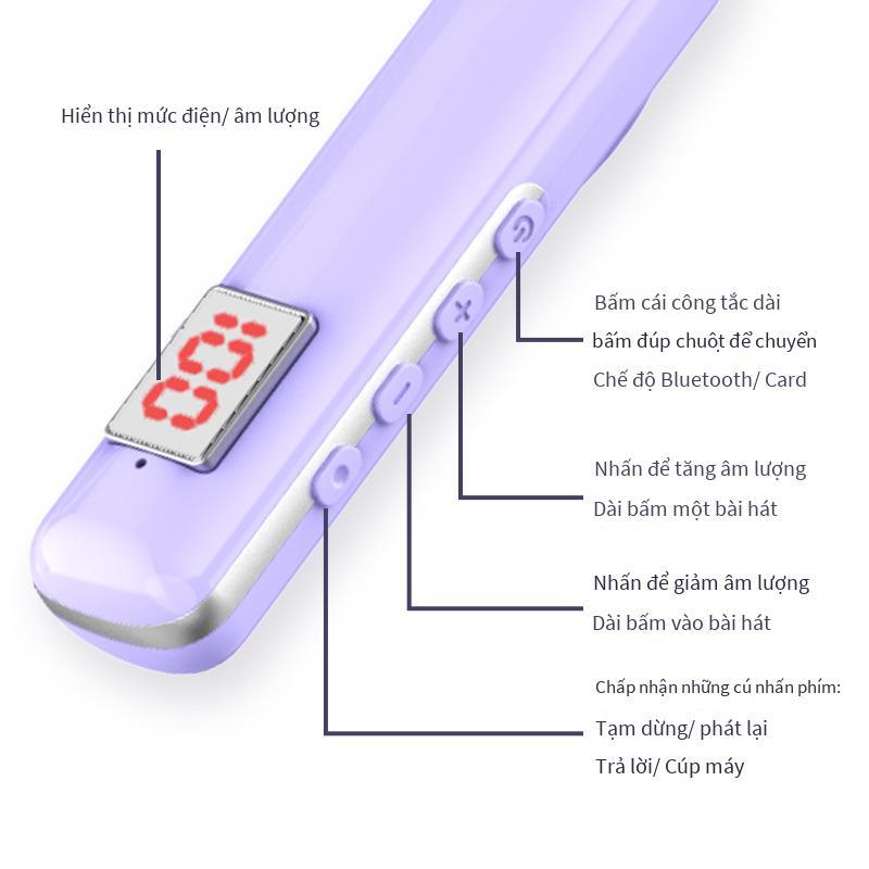 Ưu đãi tai nghe bluetooth cao cấp không dây treo cổ card màn hình kỹ thuật số chơi game đeo cổ karaoke thể thao cho Huawei Apple