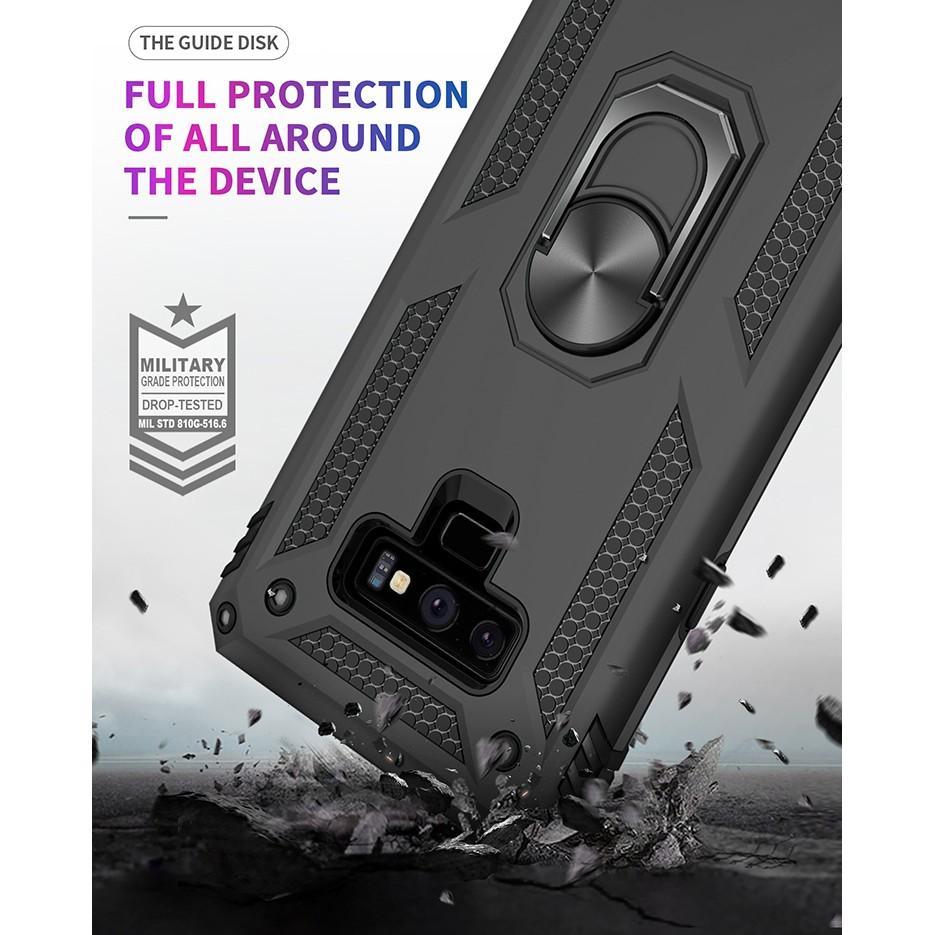 Ốp lưng cho Samsung Note 9 chống sốc 2 lớp kèm nhẫn iring làm giá đỡ