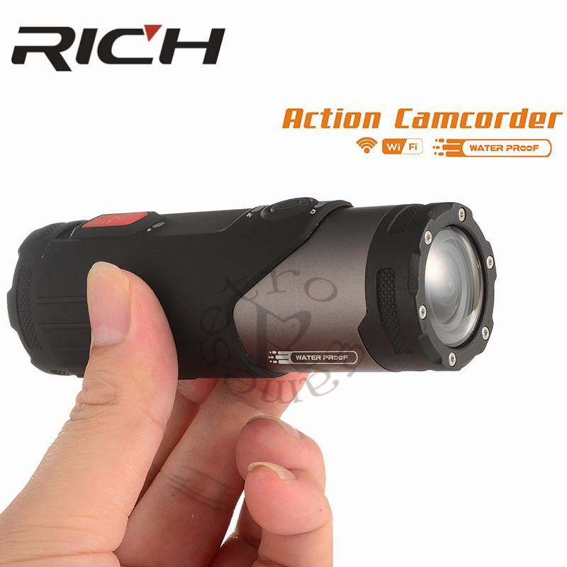 S20W WIFI 1080P Action Camcorder Flashlight Style 10M Water Resistant 170 Degrees Wide Angle Mini Camcorder Support Add SD Card