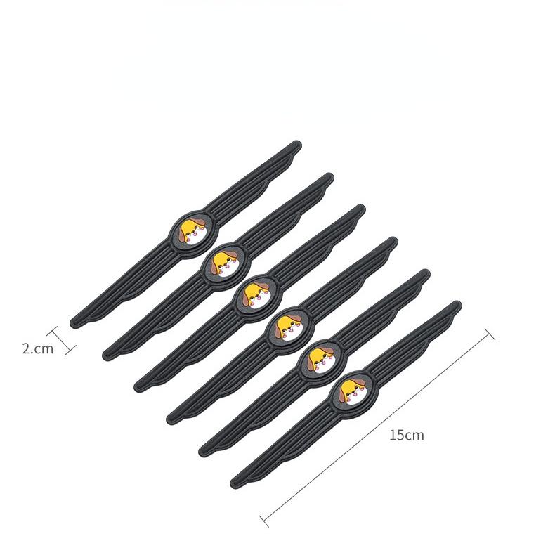 Miếng Dán Cửa Xe Hơi Bằng PVC Trong Suốt Chống Va Chạm/ Trầy Xước Họa Tiết Hoạt Hình Dễ Thương