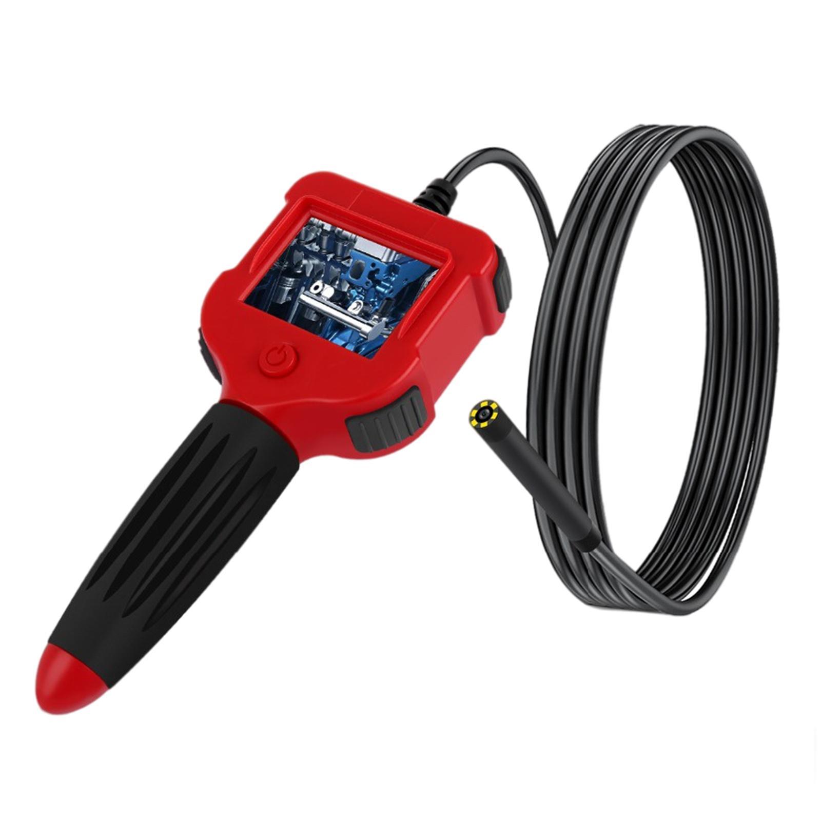 Industrial Endoscope 2.4 inch Screen 5.5mm 6 LED Lights Handheld 1 M