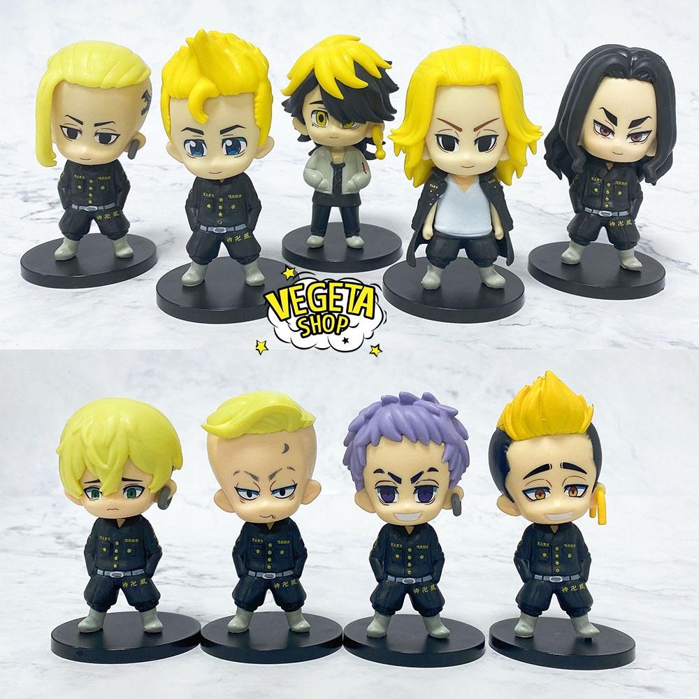 Mô hình Tokyo Revengers - Takemichi Chifuyu Mikey Draken Pachin Baji Mitsuya Kazutora Hanma - Cực to nét đẹp - Cao 10cm