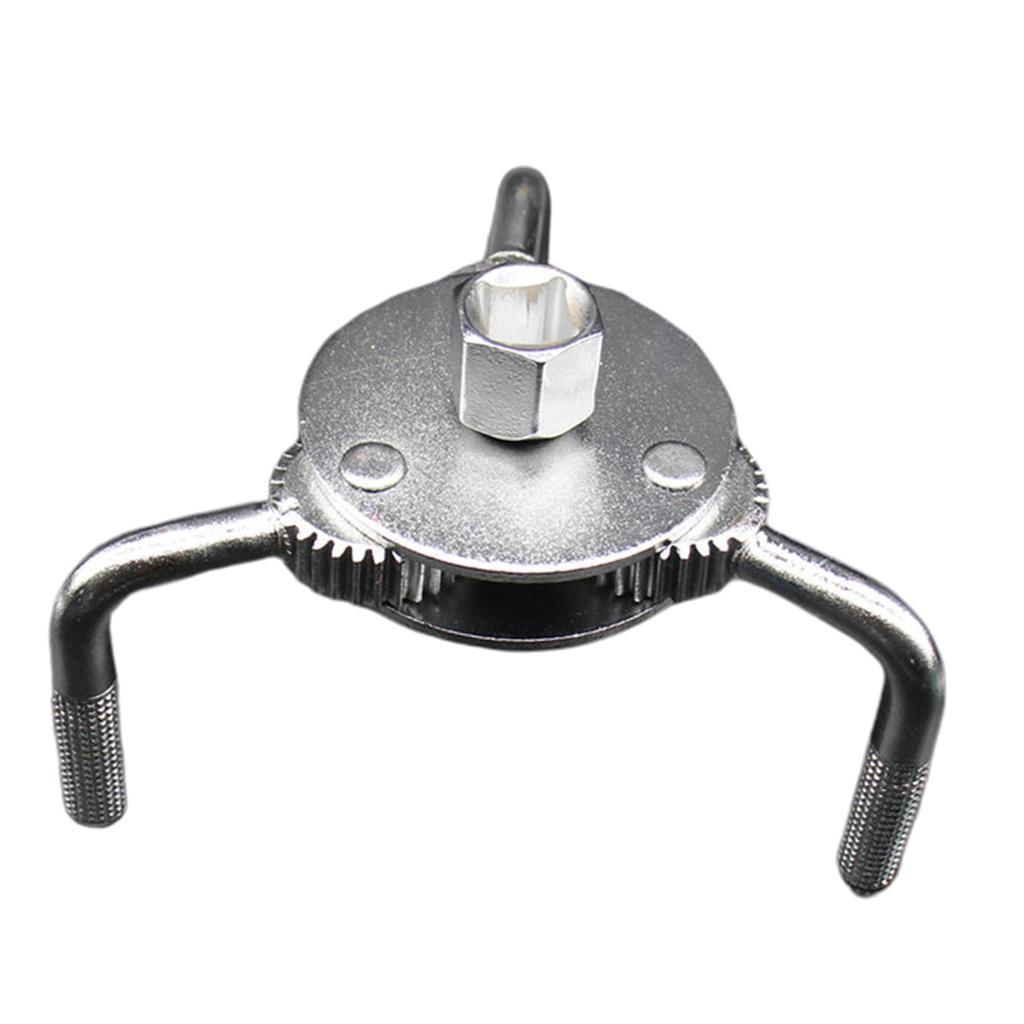 UNIVERSAL 3 JAW OIL FILTER WRENCH REMOVAL TOOL ADJUSTABLE HEAVY DUTY