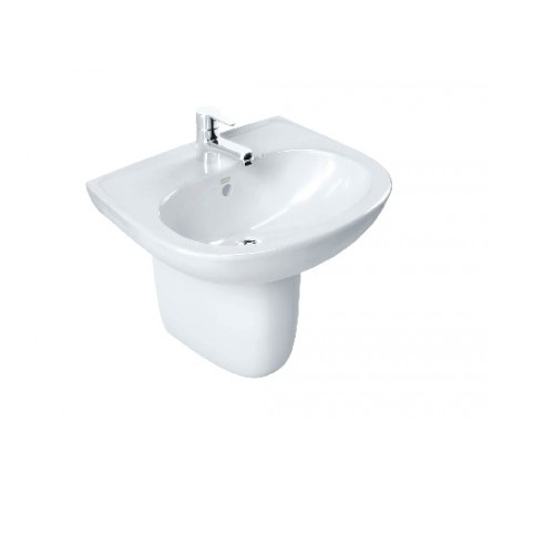 Chậu lavabo rửa mặt +chân treo ốp tường Codie VF-0947/VF-0741(sản phẩm chưa bao gồm vòi)