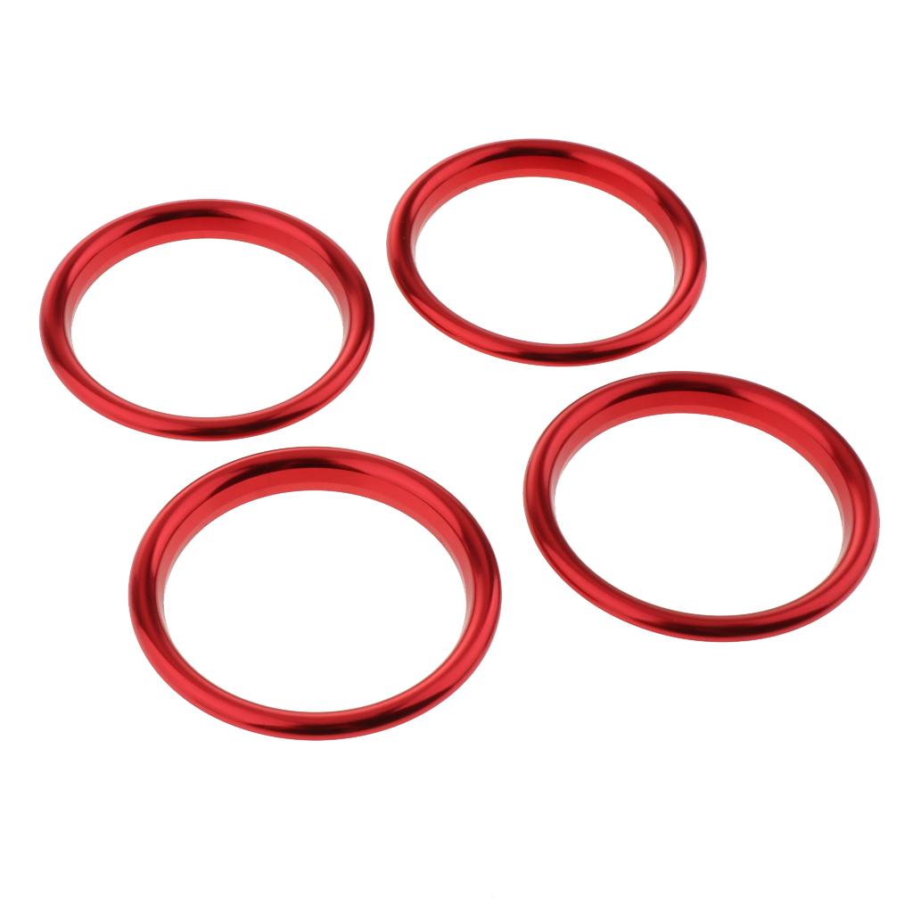 4PCS AC Air Vent Outlet Cover Sticker Ring For Audi A3 S3 2013-2016