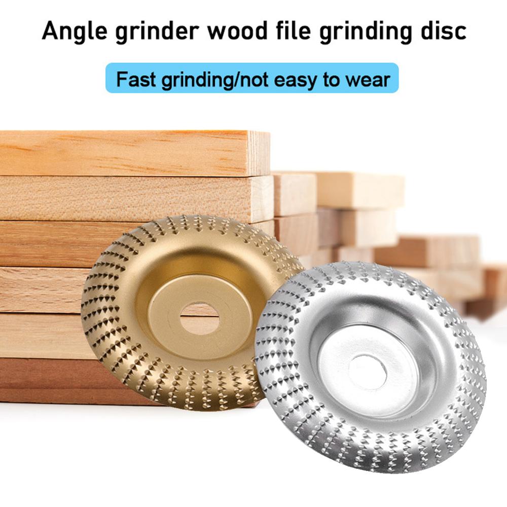 4 Inch Wood Carving Disc for Angle Grinder with 5/8-inch Arbor Wood Shaping Disc Angle Grinding Wheel Rotary Tool Wood Cutting Shaper